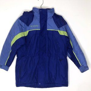 Colombia Hooded Girls Winter Ski Coat 7/8 Purple